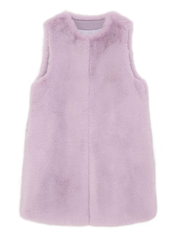 FAUX FUR KUN LONG VEST