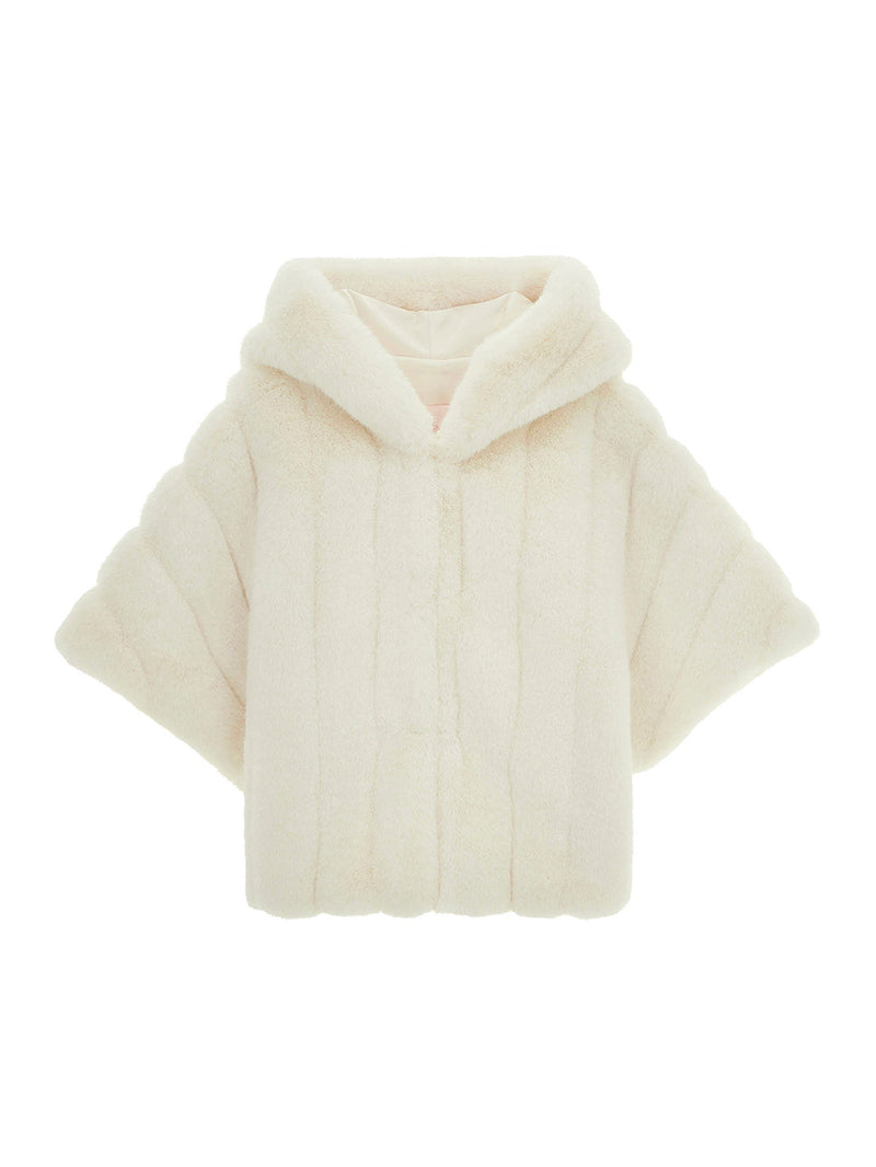 [REFURB] KIDS FAUX FUR HE PONCHO